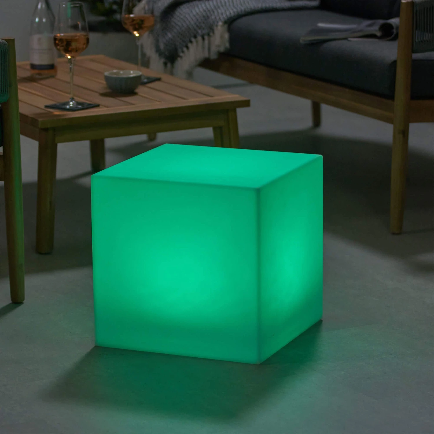 Cube Colour Changing 30cm Outdoor Floor Lamp 3 Cube Colour Changing 30cm Outdoor Floor Lamp - Image 3