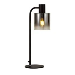 Chelsea Satin Black Desk Lamp