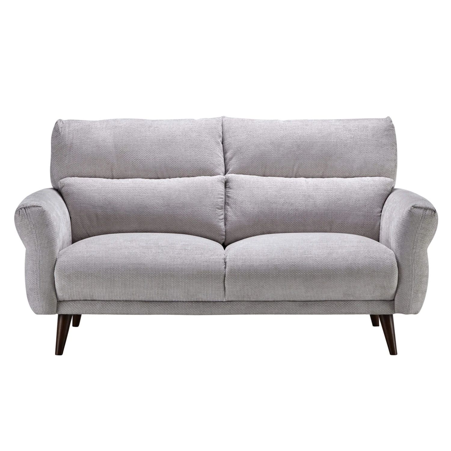Corniche Grey Fabric 2 Seater Sofa 1 Corniche Grey Fabric 2 Seater Sofa