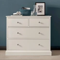 Ascot White 4 Drawer Chest