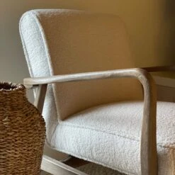 Hansen Natural Wooden Accent Armchair -Housing Units Furniture Store f4dd86053d78a307bded35eda65c4146