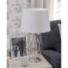 Laura Ashley Beckworth Nickel & Glass Small Table Lamp Base
