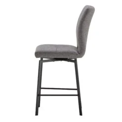 Cabley Swivel Counter Bar Stool In Light Grey Fabric -Housing Units Furniture Store f50395879872dda9aaa3afaac514ccce