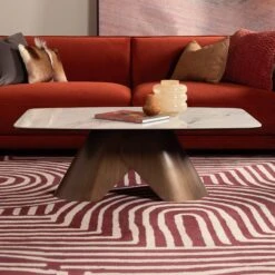 Glass House Caldo Bronze Ceramic Coffee Table