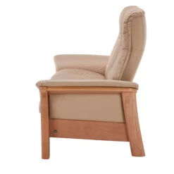 Stressless Windsor High-Back 3 Seater Recliner Sofa In Paloma Beige & Oak -Housing Units Furniture Store f5f852b091237aa64be6726fb3629d00