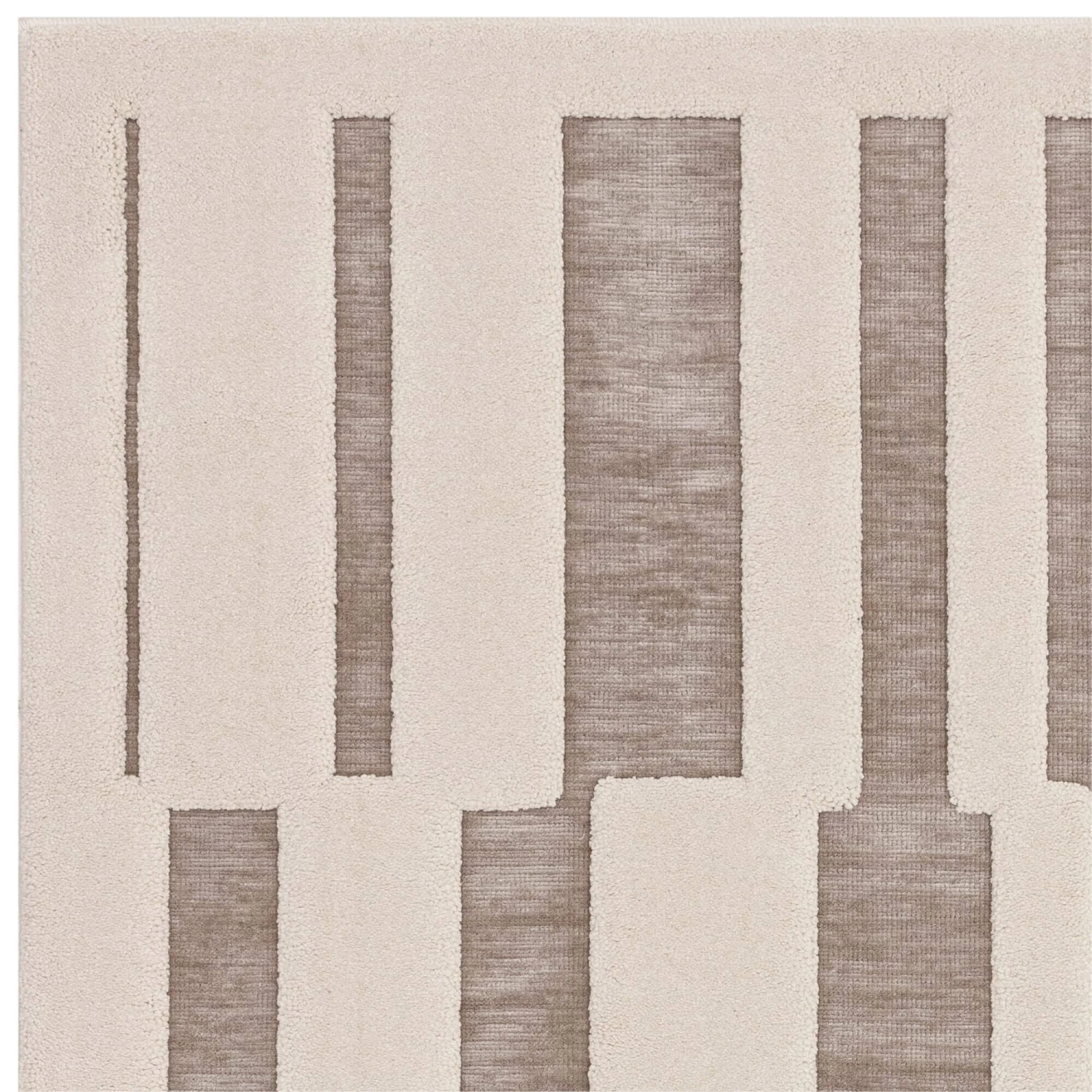 Valley Natural 200x290 Ivory Tile Rug 4 Valley Natural 200x290 Ivory Tile Rug - Image 4