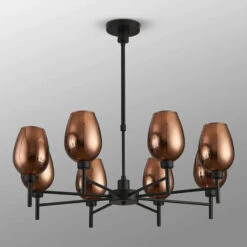 Delia Black & Copper 8 Light Pendant 7 Delia Black & Copper 8 Light Pendant -Housing Units Furniture Store f68d1baa7fa5d0eb8d5368299d34eaa2 1