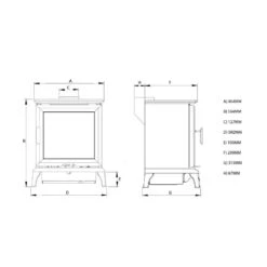 Ravel Stove Gas Fire With Slide Control -Housing Units Furniture Store f6a2c605549b2b5ae619455ac2a1c98c
