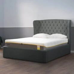 TEMPUR® Holcot 180cm Superking Shetland Slate Ottoman Bed Frame