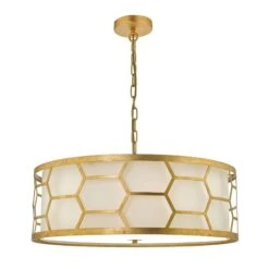 Epstein Gold & Ivory 4 Light Pendant -Housing Units Furniture Store f7fdf48bd2a877add6e335afc0e0b8b9