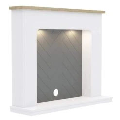 Ingrid Inglenook Wooden Fire Surround With Elstow Matt Black Electric Stove -Housing Units Furniture Store f818dbaecd48df235c5d657eb96eb9cd 1