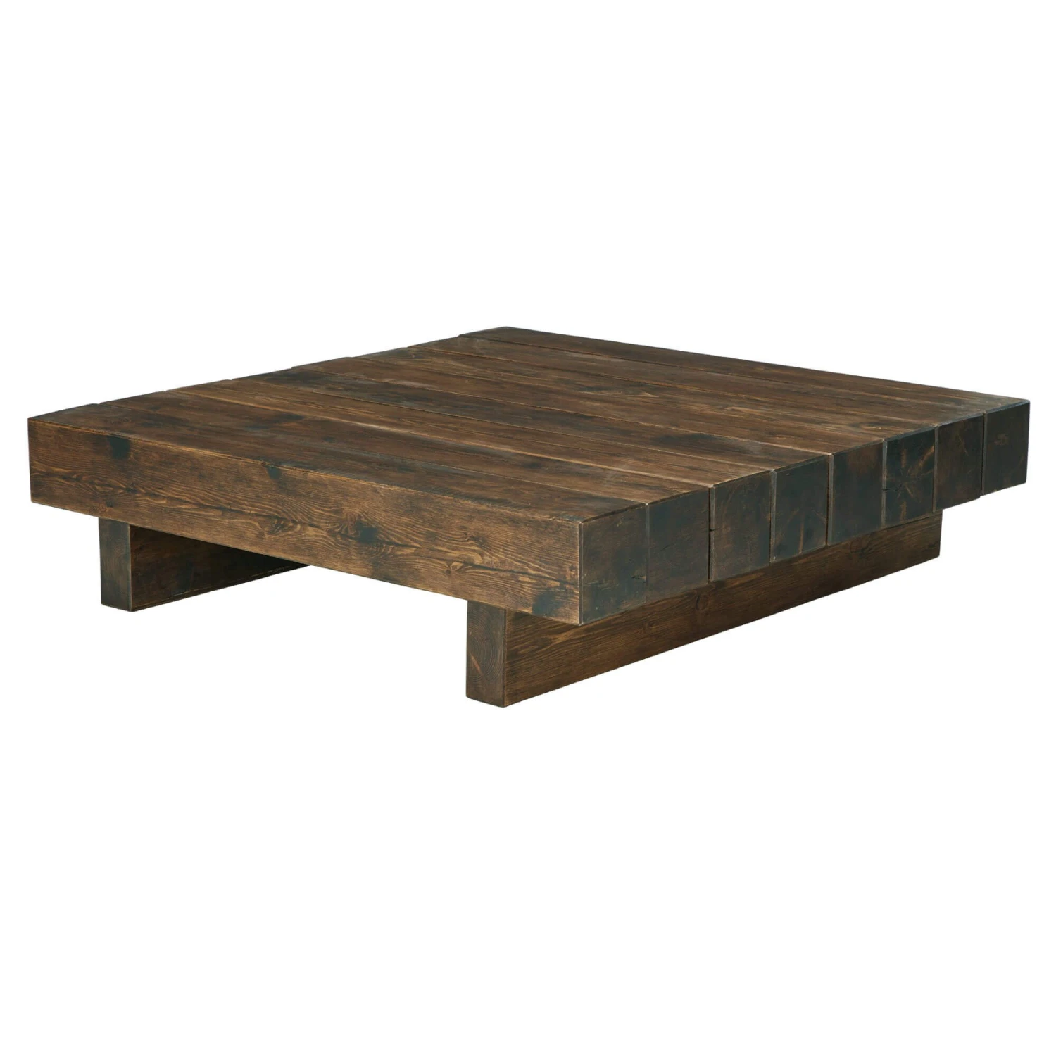 Valmiera Reclaimed Wood 140cm Log Coffee Table 2 Valmiera Reclaimed Wood 140cm Log Coffee Table - Image 2