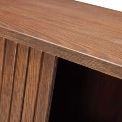 Annika Smoked Oak Slatted Sliding 2 Door Cabinet -Housing Units Furniture Store f8ad3405a784beb5632bb86451f9b7f6