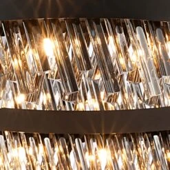 Azio Satin Black & Smoked Round 100cm Pendant Light -Housing Units Furniture Store f8c95172b0e88cd8be4ab69ba7e22979