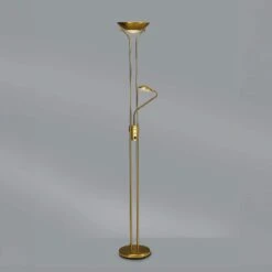 Brazier Aged Brass USB 2 Light Uplighter Floor Lamp -Housing Units Furniture Store f904170e3d1b3fc3a51b9c0affb23c43 1