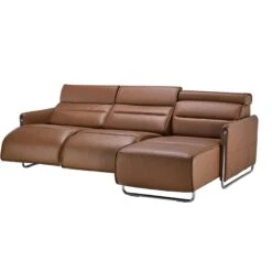 Stressless Emily 2 Seater Right Hand Medium Long Seat Power Recliner Sofa In Velaro Dark Caramel Leather & Polished Chrome -Housing Units Furniture Store f940902d3c9c30bd851cf82f01ecd208