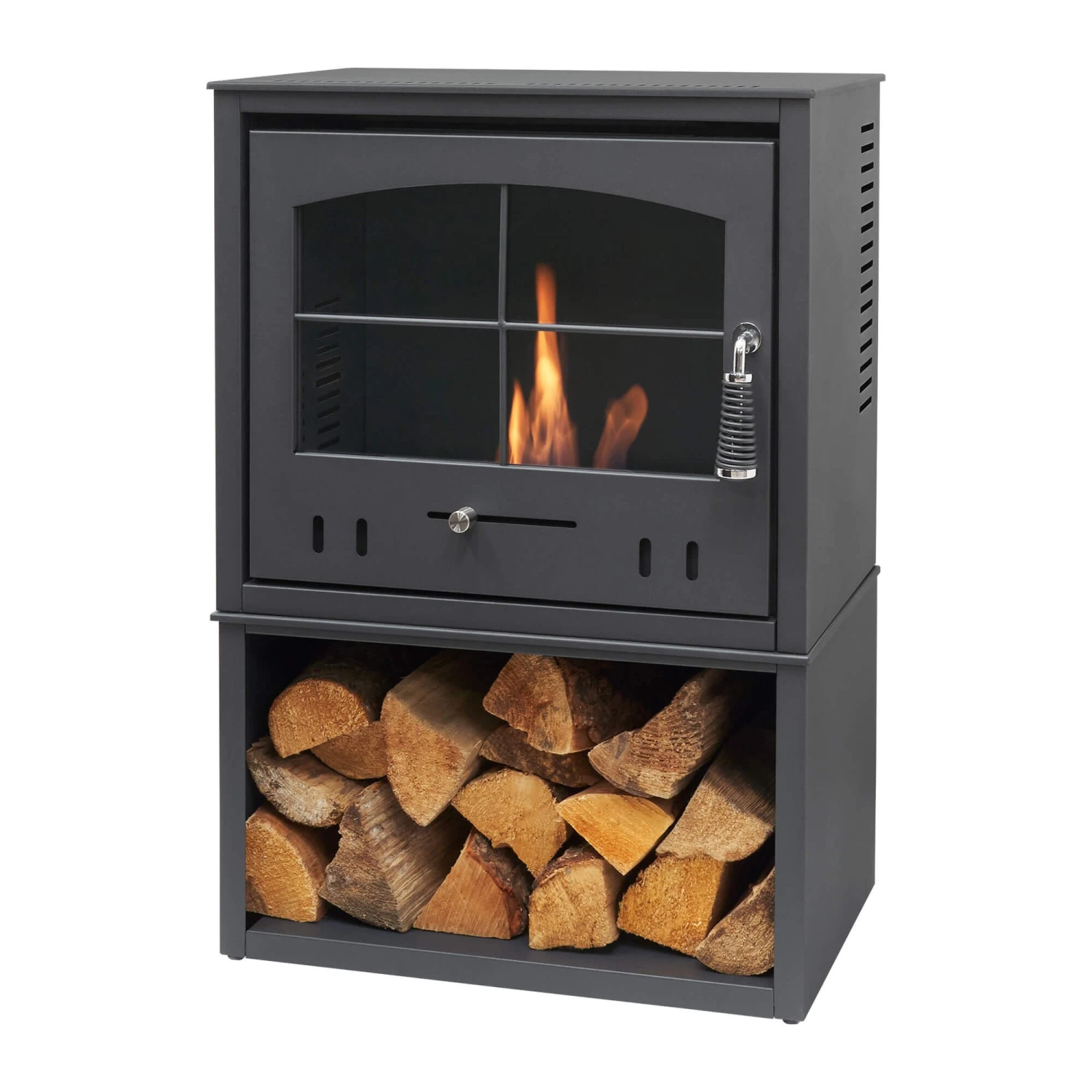 OKO S4 Bioethanol Stove With Log Store 3 OKO S4 Bioethanol Stove With Log Store - Image 3