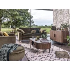 Annika Smoked Oak Slatted Sliding 2 Door Coffee Table -Housing Units Furniture Store fa016fb9e5d514478d37c1ce74317250 1