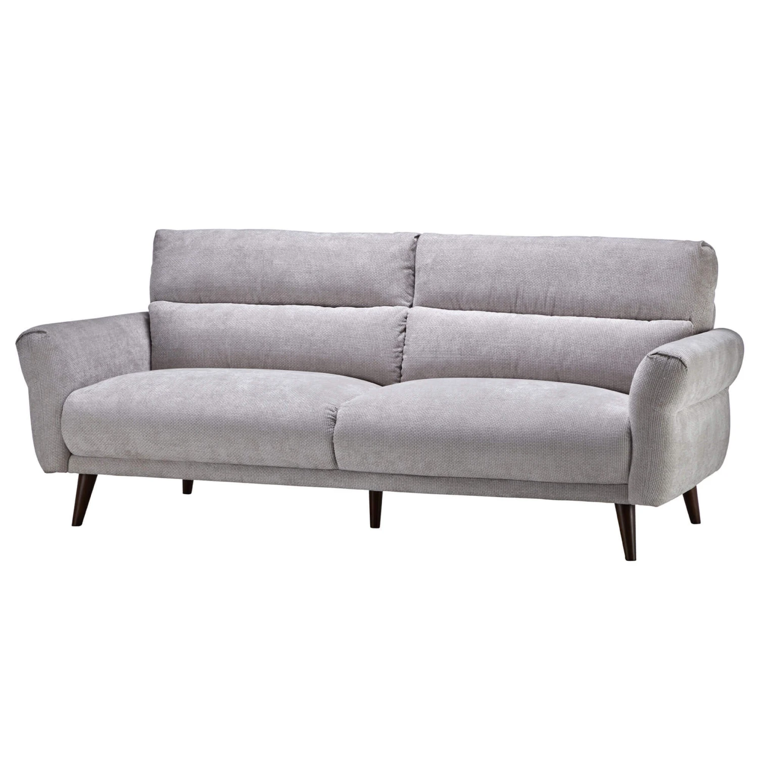 Corniche Grey Fabric 3 Seater Sofa 2 Corniche Grey Fabric 3 Seater Sofa - Image 2
