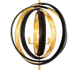 Eichholtz Riley Gunmetal & Polished Brass 4 Light Pendant -Housing Units Furniture Store fafc17b3f517339c78d30d2e363b3dec 1