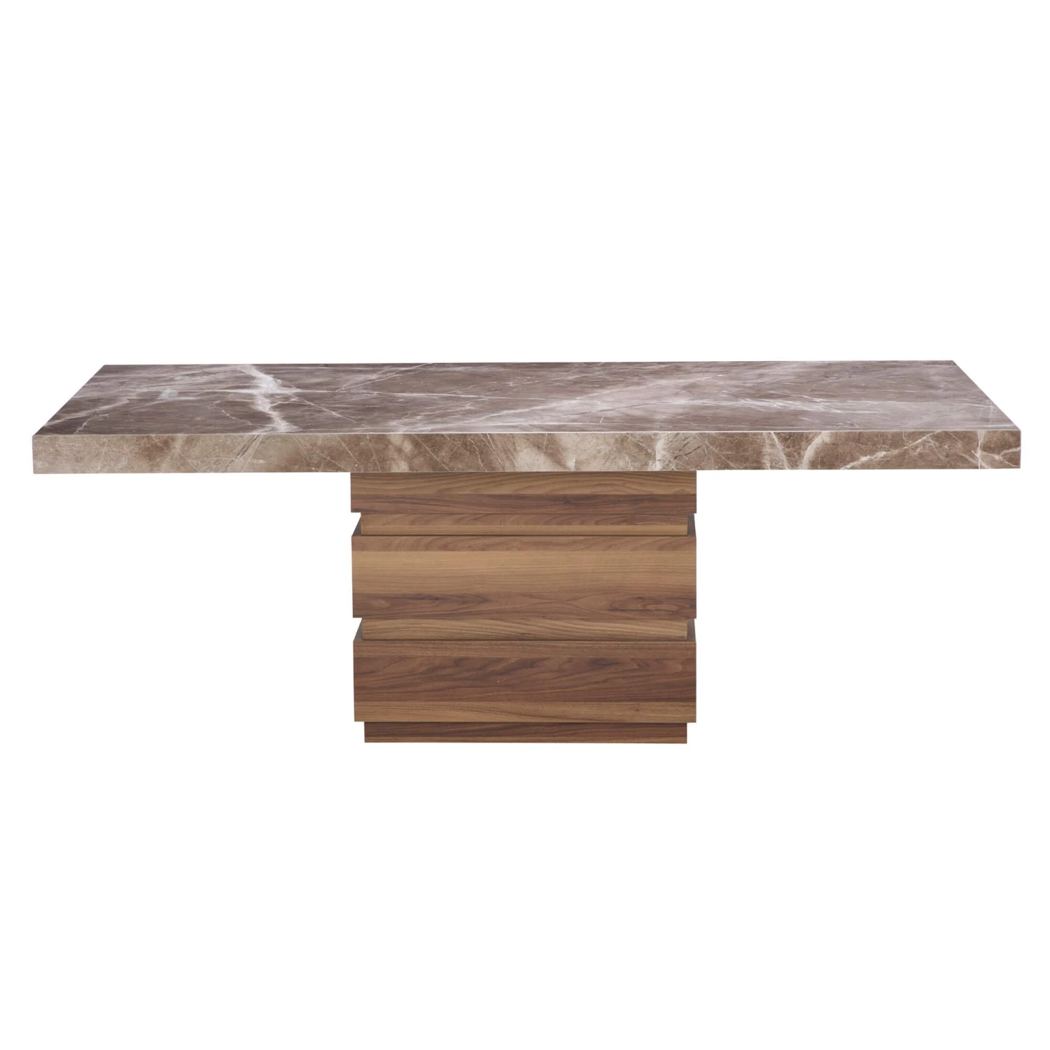 Goya 200cm Brown Marble Dining Table 2 Goya 200cm Brown Marble Dining Table - Image 2