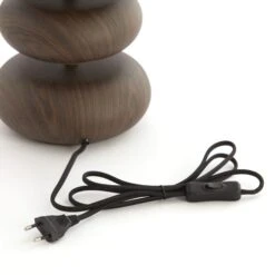 Danialo Dark Wood Effect 67.5cm Table Lamp With Cream Rope Shade -Housing Units Furniture Store fbdb48388725b1c18544c53c59bd12a5