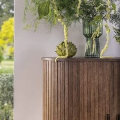 Annika Smoked Oak Slatted Sliding 2 Door Cabinet -Housing Units Furniture Store fc0c7e262367c1a5ec82e7e7fccb1681