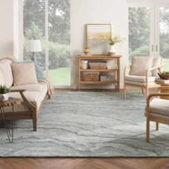 Graceful Blue Rug Collection -Housing Units Furniture Store fc2535e143c6bfa554b07a4d2056d27e