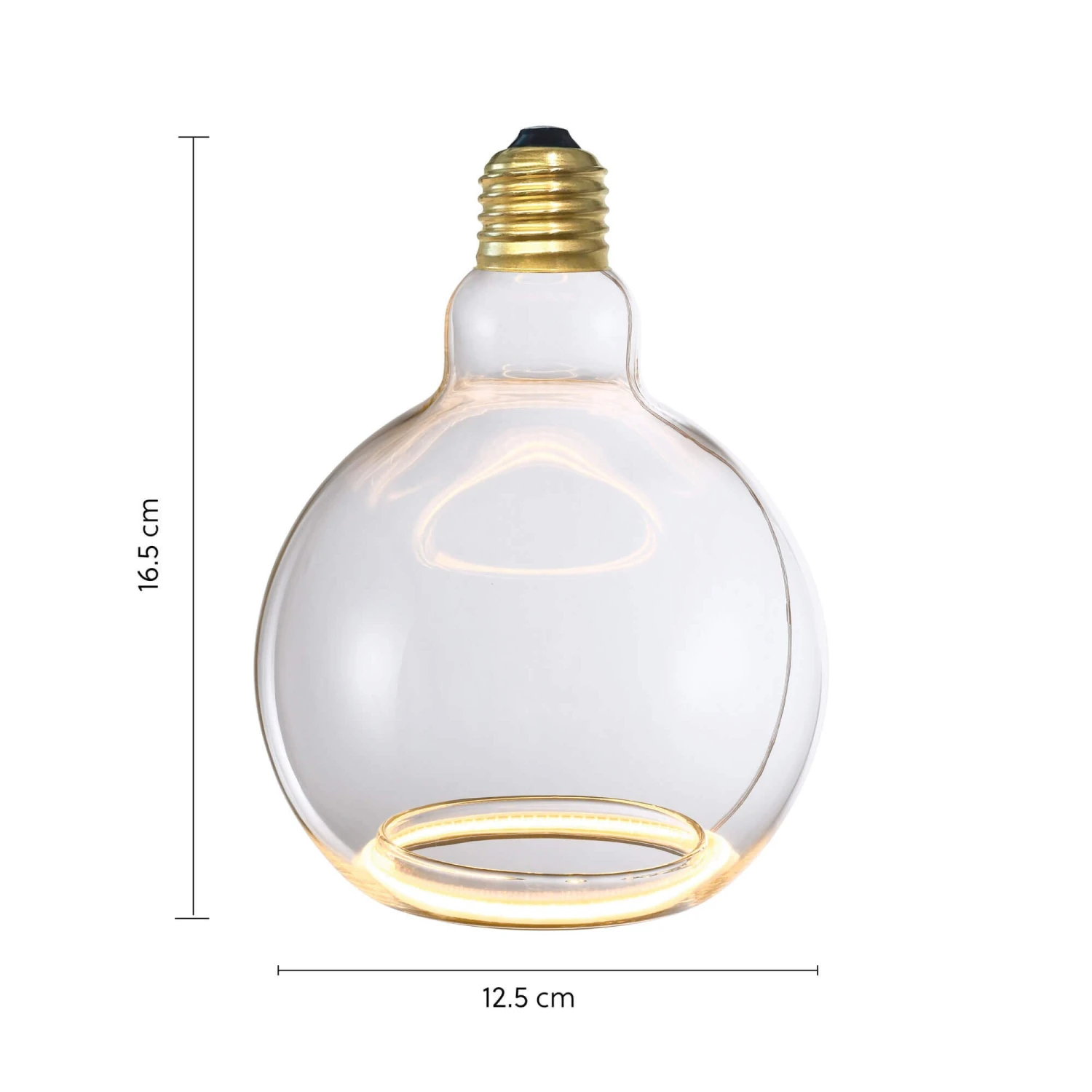 Aura Clear Glass LED 12.5cm Sphere Bulb 7 Aura Clear Glass LED 12.5cm Sphere Bulb - Image 7
