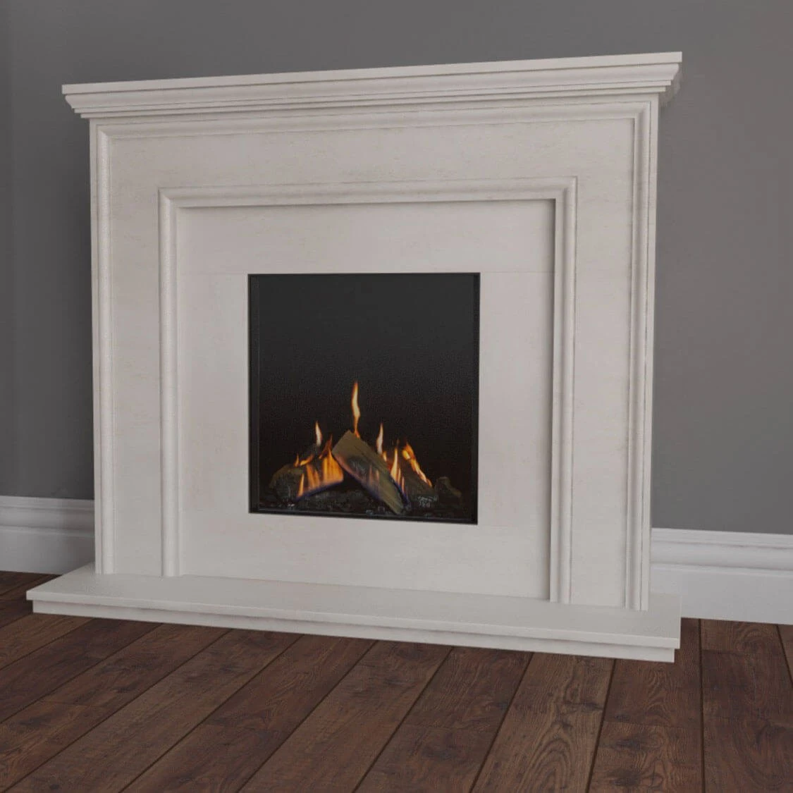 Lorenzo Limestone Fire Surround For Global 55XT Fire 2 Lorenzo Limestone Fire Surround For Global 55XT Fire - Image 2