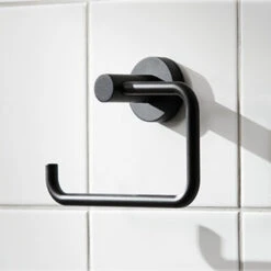 Miller Bond Black Toilet Roll Holder