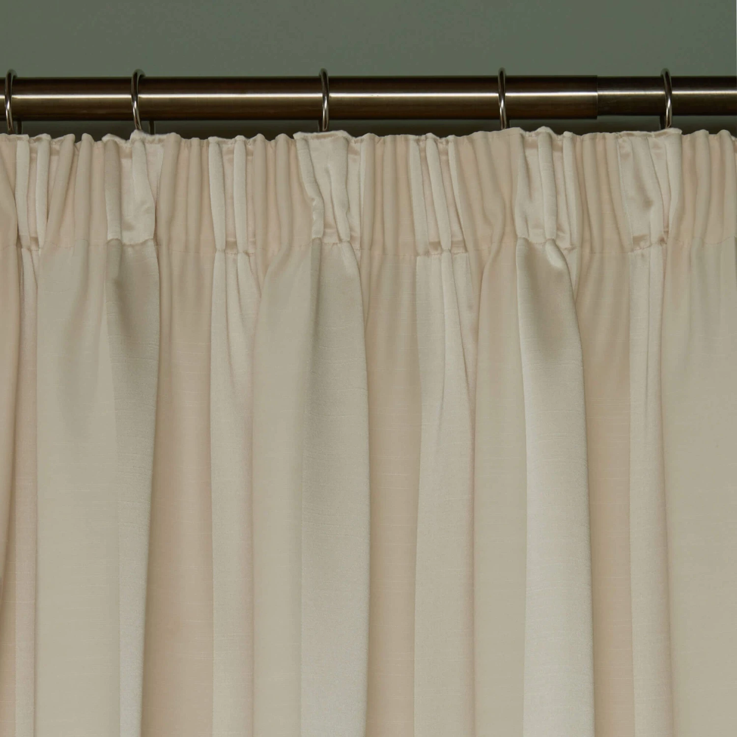 Laura Ashley Lille Stripe Oyster 66" X 54" Pencil Pleat Curtains 3 Laura Ashley Lille Stripe Oyster 66" X 54" Pencil Pleat Curtains - Image 3