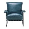 Manhattan Blue Leather Relaxa Lounge Chair