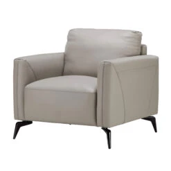 Lariano Light Grey Leather Armchair -Housing Units Furniture Store feae27aeab96a8c47b81d3522a605562