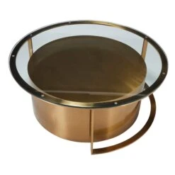 Ophelia Brushed Gold & Glass Set Of 2 Coffee Tables -Housing Units Furniture Store ff24c495ea5eb5f16f5fadd8e34e5e87