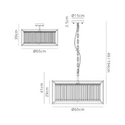 Samraat Antique Brass Crystal 8 Light Pendant -Housing Units Furniture Store ff63620249958023e8989742afe88edf